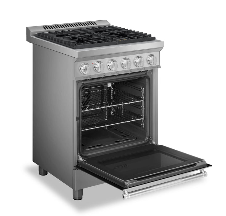 Smeg 2.8 Cu. Ft. Professional Gas Range - SPR24UGGX