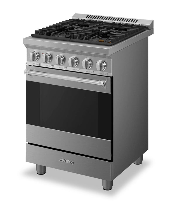 Smeg 2.8 Cu. Ft. Professional Gas Range - SPR24UGGX