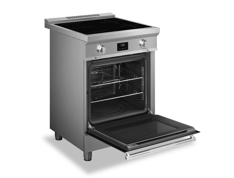 Smeg 2.8 Cu. Ft. Professional Induction Range - SPR24UIMX