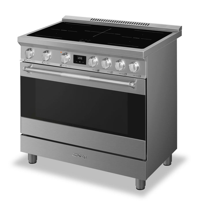 Smeg 4.6 Cu. Ft. Professional Induction Range - SPR36UIMX