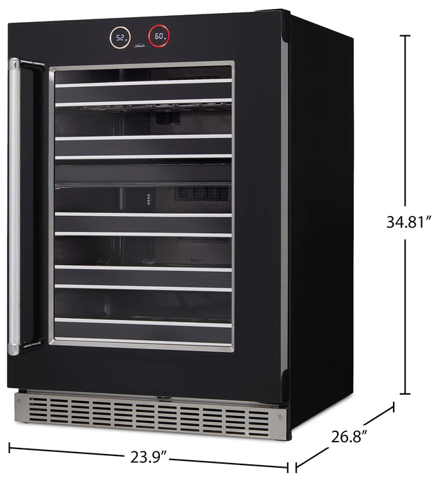 Silhouette Reserve 23.9\" 5 Cu. Ft. Single-Door Wine Cooler - Black - SRVWC050R