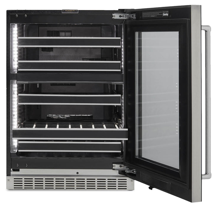 Silhouette Reserve 23.9\" 5 Cu. Ft. Single-Door Wine Cooler - Black - SRVWC050R