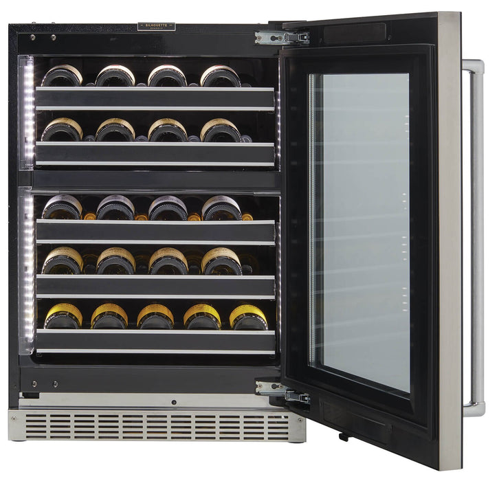 Silhouette Reserve 23.9\" 5 Cu. Ft. Single-Door Wine Cooler - Black - SRVWC050R