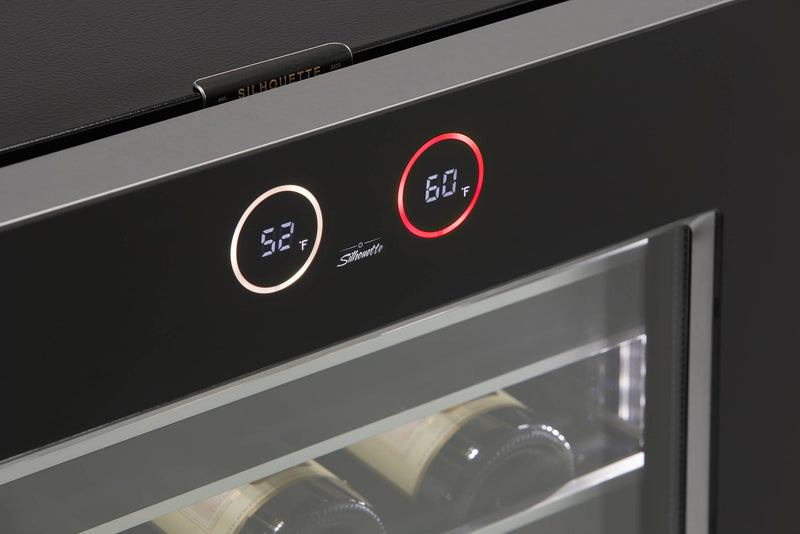 Silhouette Reserve 23.9\" 5 Cu. Ft. Single-Door Wine Cooler - Black - SRVWC050R