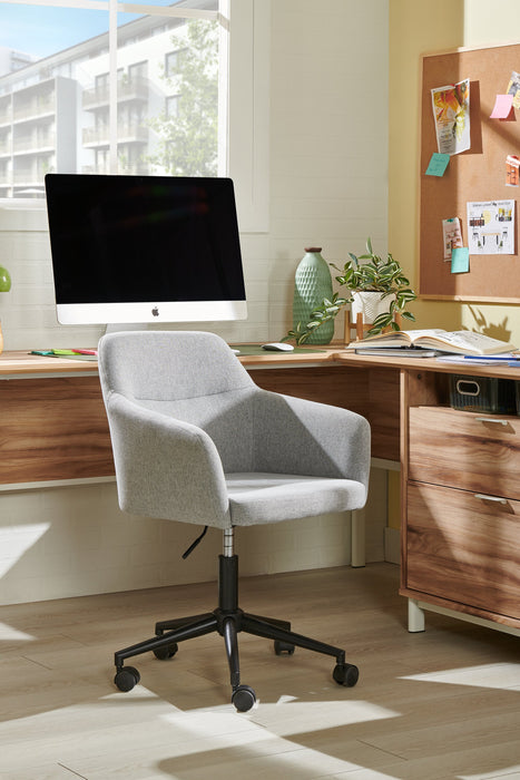 Stevie 23\" Swivel Office Chair with Adjustable Height – Grey 