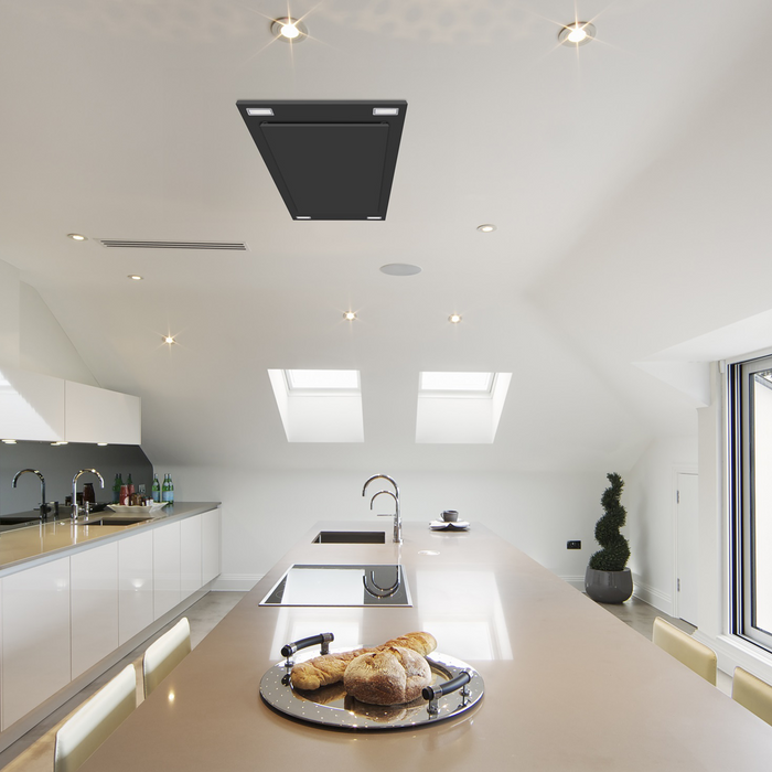 Victory Black Flush Ceiling Mount Range Hood - Sunset-BK
