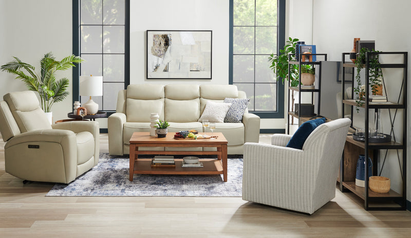 Made in Canada Sofa Lab Customizable Swivel 31\" Fabric Accent Chair - Dolphin White