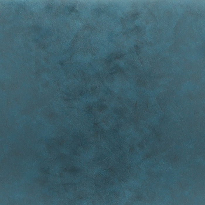 Tess Dining Chair with Leather-Look Fabric, Metal - Blue