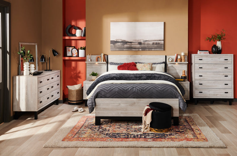 Tilda 3-Piece Full/Queen Comforter Set - Charcoal