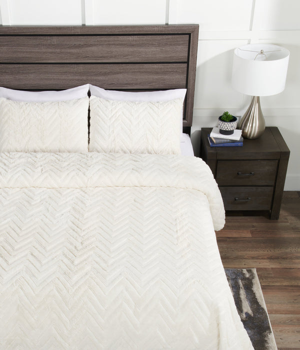 Tilda 3-Piece King Comforter Set - White 