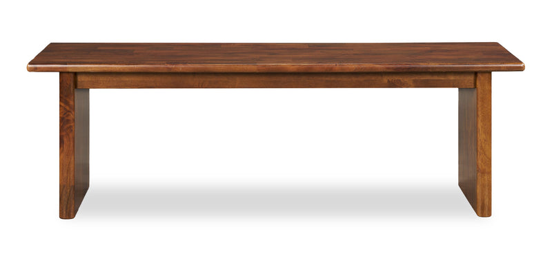 Vale Dining Bench, Wood, 58\"W - Brown
