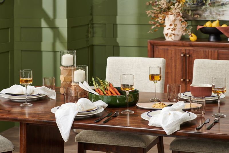 Vale Dining Table, Wood, 72\"W - Brown