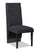 ["Vega Dining Chair with Polyester Fabric, Wood, Channeled Tufting - Black"]