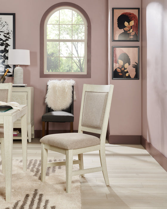 Vida 5pc Dining Set with Table & 4 Chairs, 78\"W - Sand