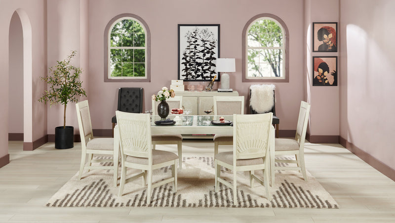 Vida Dining Server with Storage & Shelf, 61\"W - Sand