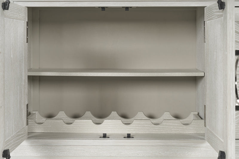 Vida Dining Server with Storage & Shelf, 61\"W - Sand