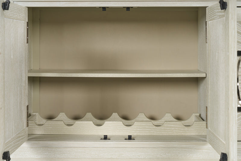 Vida Dining Server with Storage & Shelf, 61\"W - Sand