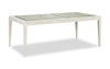 ["Vida Dining Table with Glass Inserts, 78\"W - Sand"]