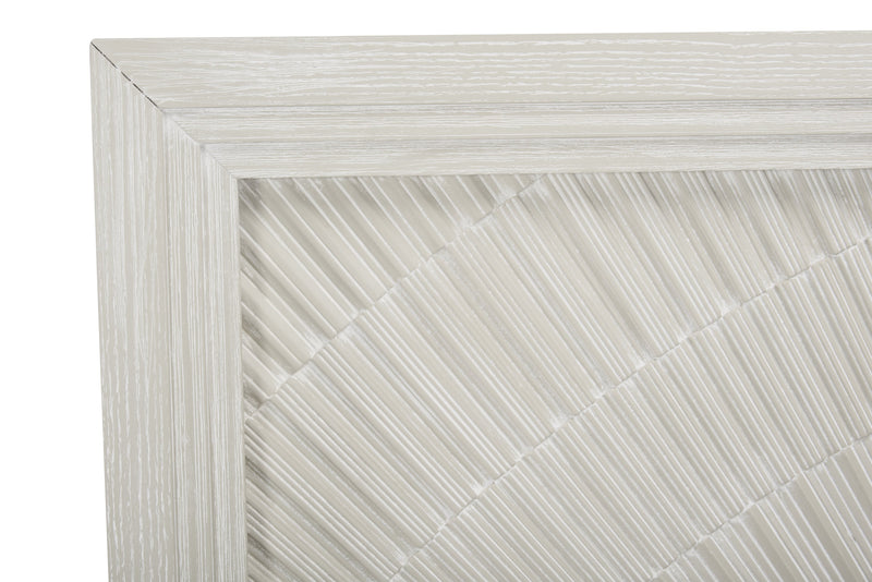 Vida Panel Bed with Headboard & Frame, Sand - Queen Size