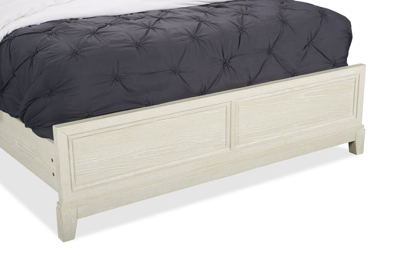 Vida Panel Bed with Headboard & Frame, Sand - Queen Size
