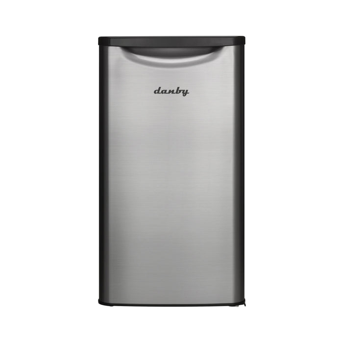 Danby 17.68\" 3.3 Cu. Ft. Compact Fridge - Stainless Steel Look - DAR033A6BSLDB