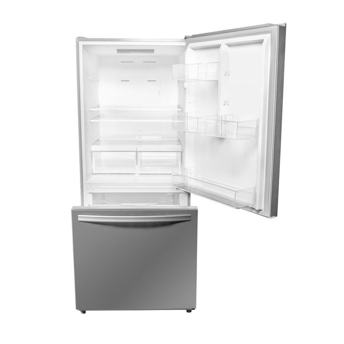 Danby Designer 29.5\" 18.7 Cu. Ft. Bottom Mount Apartment Fridge - Stainless Steel - DBM187E1SSDB
