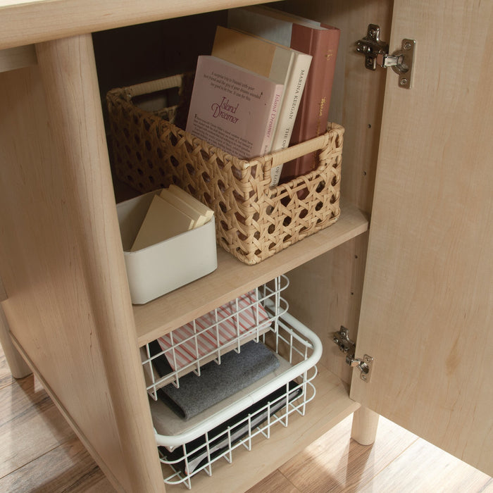 Whitaker Point 59.06\" Commercial Grade Computer Office Desk with 3-Drawers & Cabinet - Natural Maple