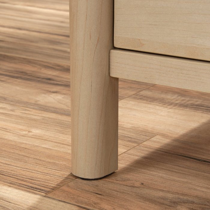 Whitaker Point 59.06\" Commercial Grade Computer Office Desk with 3-Drawers & Cabinet - Natural Maple