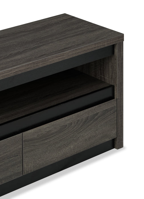 Walker 62\" TV Stand with Storage and Cable Management for TVs up to 70\"- Distressed Grey