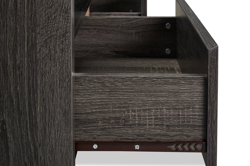 Walker 62\" TV Stand with Storage and Cable Management for TVs up to 70\"- Distressed Grey