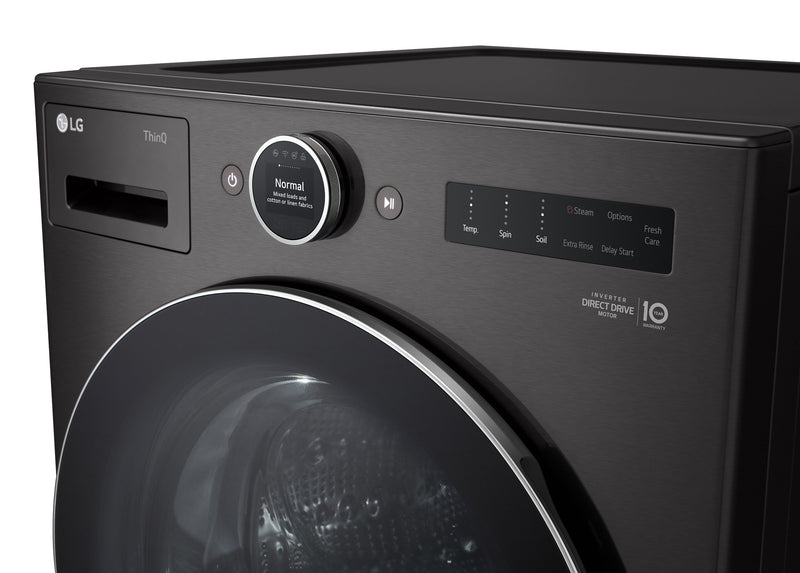 LG 5.8 Cu. Ft. Front-Load Washer with AI DD™ 2.0 and 7.8 Cu. Ft. DirectDrive® Heat Pump Dryer 