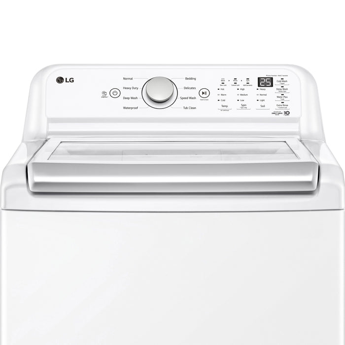 LG 5.8 Cu. Ft. Top-Load High-Efficiency Washer - White - WT7150CW