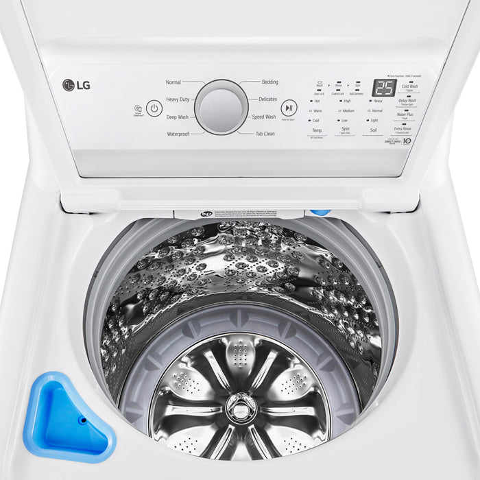 LG 5.8 Cu. Ft. Top-Load High-Efficiency Washer - White - WT7150CW