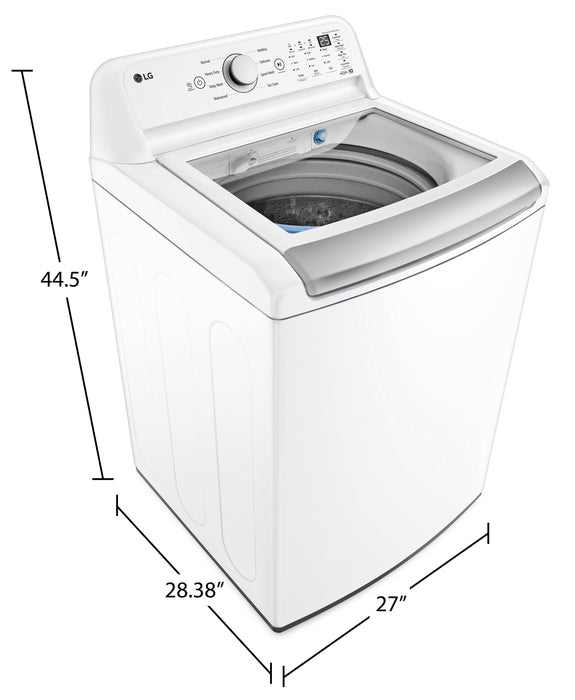 LG 5.8 Cu. Ft. Top-Load High-Efficiency Washer - White - WT7150CW