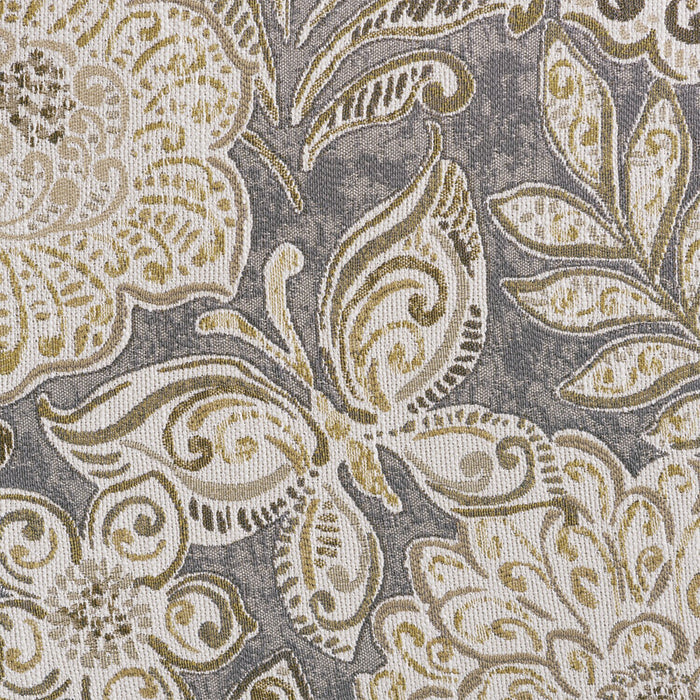 Made in Canada Wynn 93\" Chenille Fabric Sofa with Nailhead Trim and Wood Bun Legs - Linen Beige