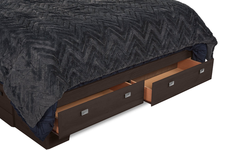 Yorkdale Full 6 Drawer Storage Bed - Brown