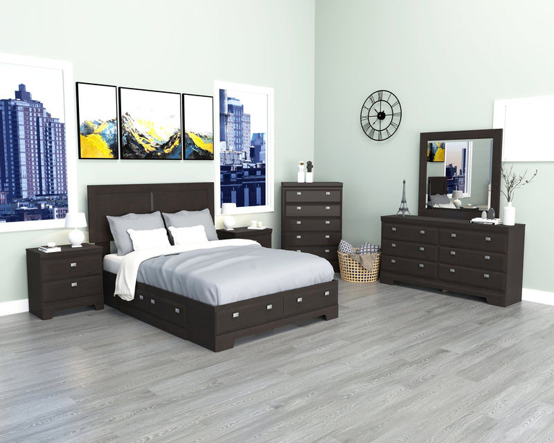 Yorkdale Full 6 Drawer Storage Bed - Brown