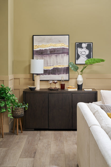 Zelda Dining Sever with Storage, 60\"W - Espresso Brown