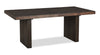 Zelda Dining Table with Pedestal Base, 78-96"W - Espresso Brown