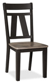 ["Zao Dining Chair, Wood, Melamine - Brown"]