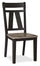 ["Zao Dining Chair, Wood, Melamine - Brown"]