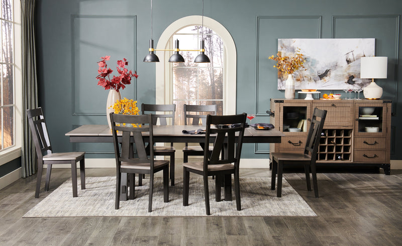 Zao Dining Chair, Wood, Melamine - Brown