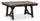 ["Zao Dining Table with 66-94##PACKAGEDETAILSquot;W Extension, Melamine, Trestle Base - Brown"]