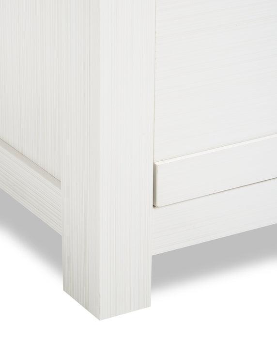 Zoey Bedroom Chest of Drawers, 5-Drawer, 31.5\"W x 50.7\"H - Two-tone White & Brown