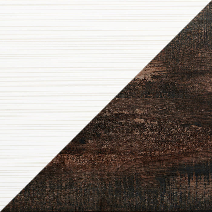 Zoey Bedroom Chest of Drawers, 5-Drawer, 31.5\"W x 50.7\"H - Two-tone White & Brown