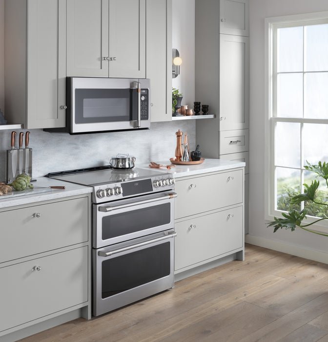 Cafe 7 Cu. Ft. Smart Induction Range with True European Convection and Self Clean Racks - Stainless Steel - CCHS950P2MS1