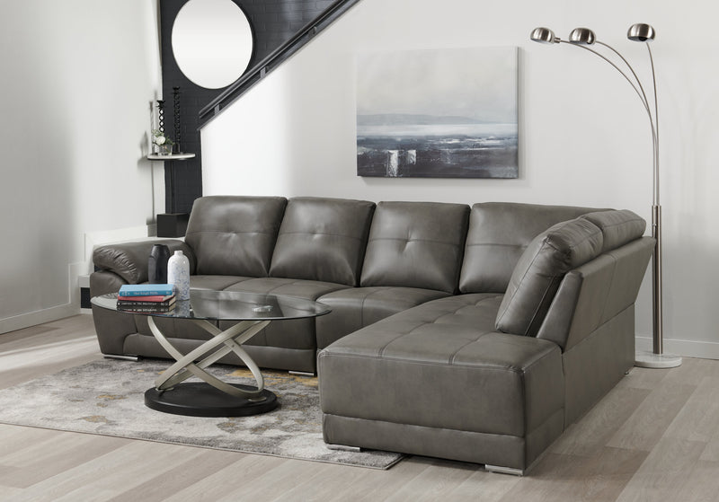 72\" Brushed Steel 3-Light Arc Floor Lamp