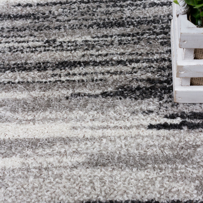 Lav Grey Waves 3x5 Area Rug