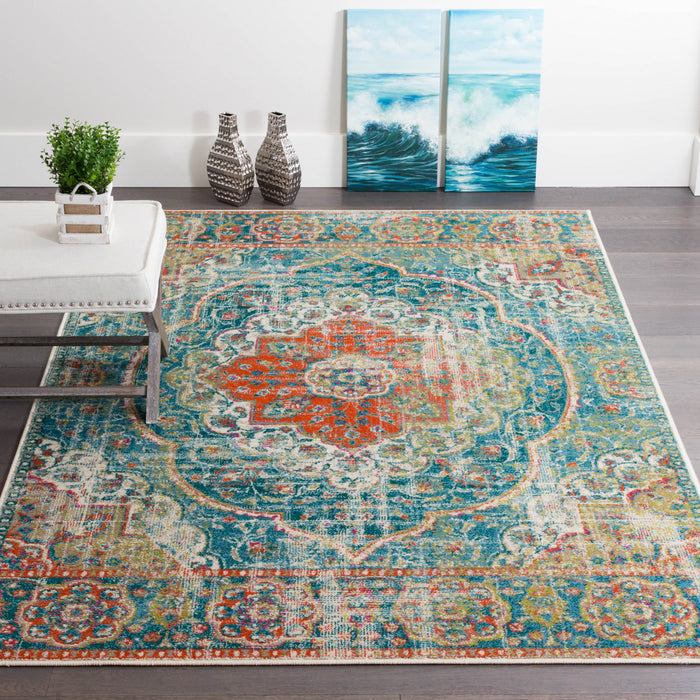 Sav Royal Turquoise 3x5 Area Rug