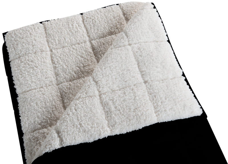 Weighted Sherpa Throw - Black